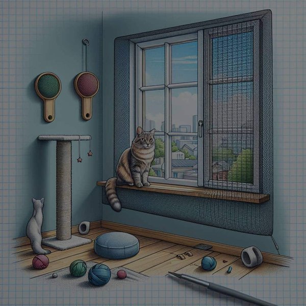 Quelles mesures préventives contre les chutes de fenêtres pour un chat curieux ?